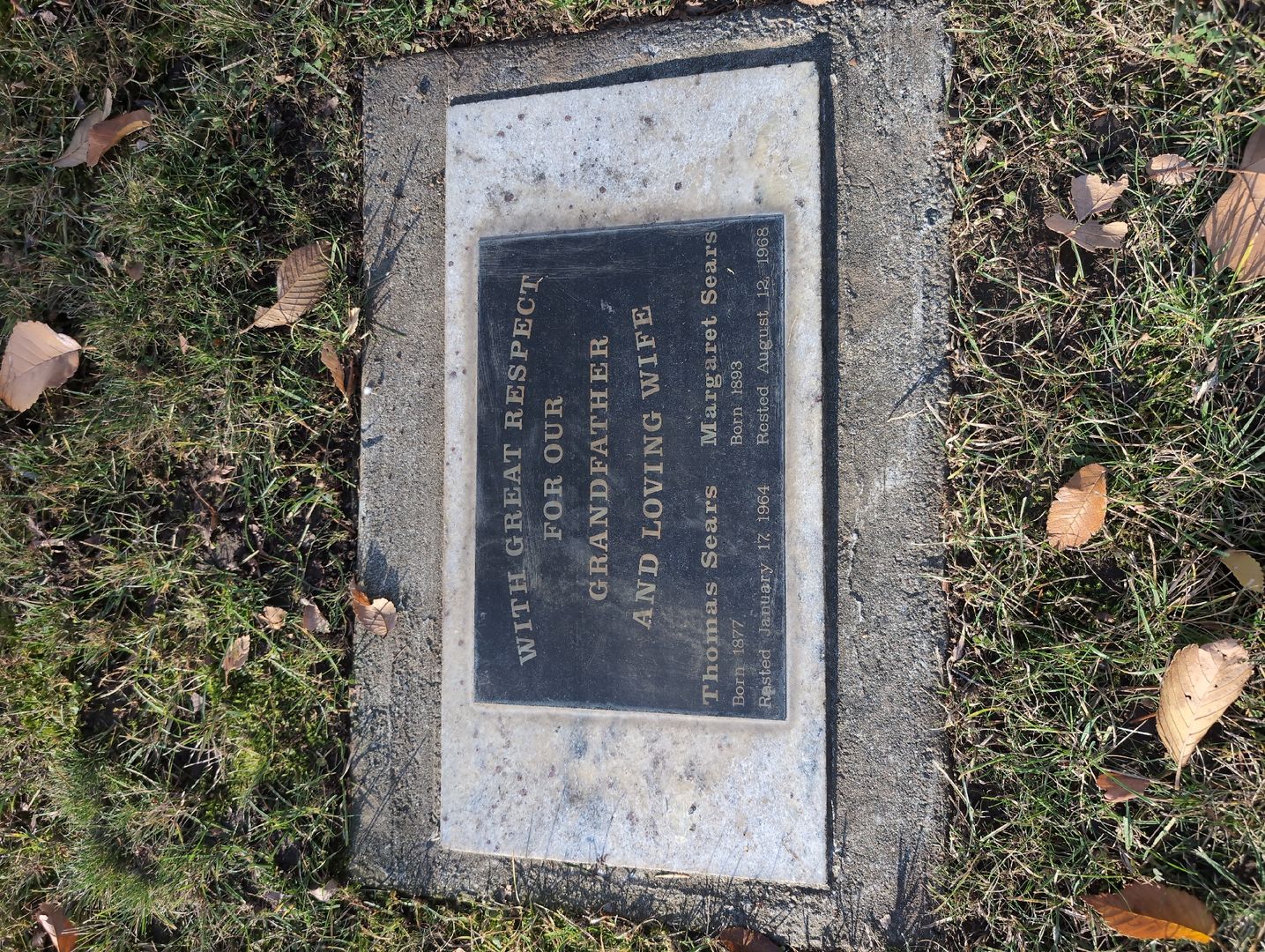 Mary E. Rader's grave
