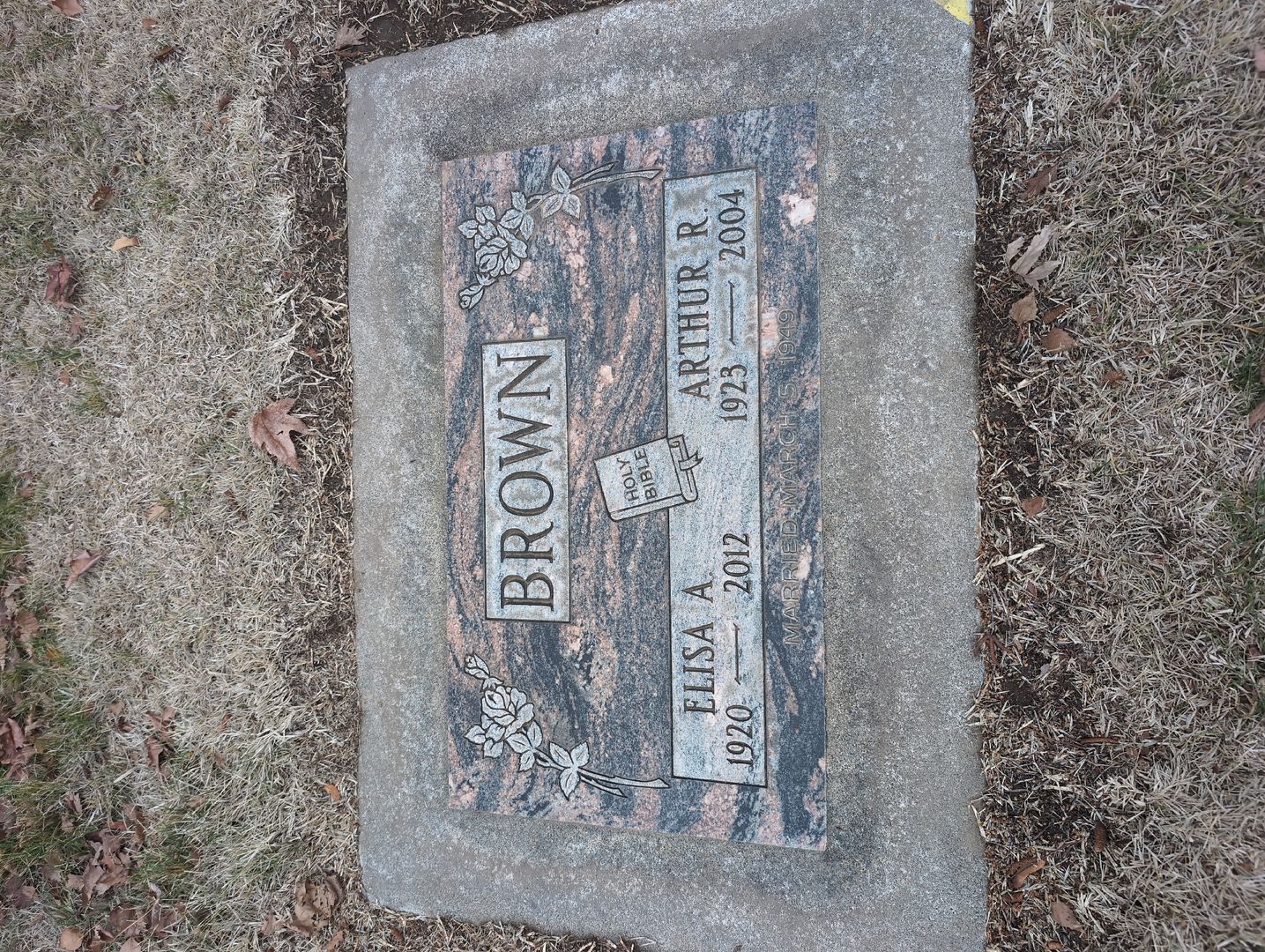 Alma Calkins Emery Demmert's grave. Photo 1