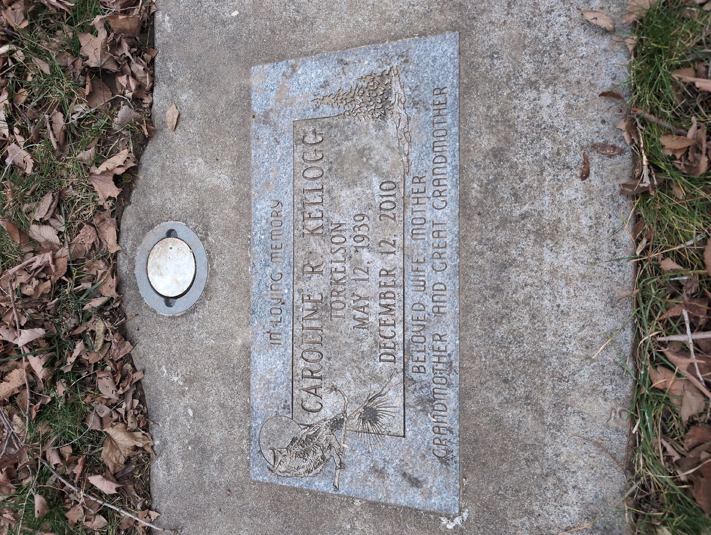 Missus/Madam Christine Eva Nelson's grave. Photo 1
