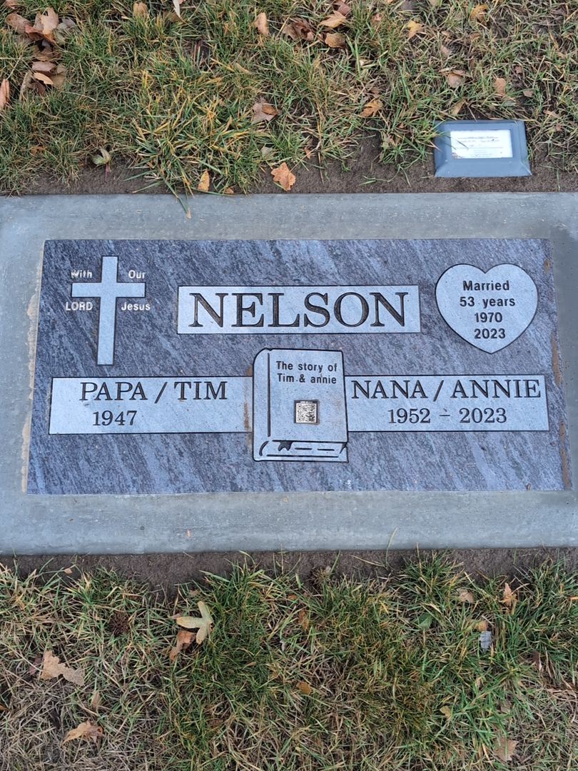 Joanne "Annie" Nelson's grave. Photo 1