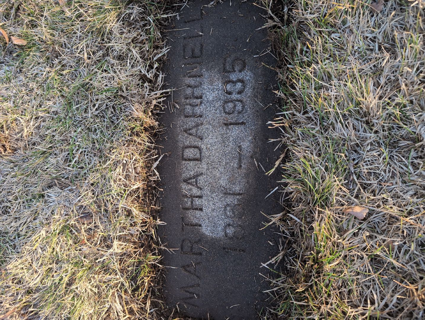 Martha A. Darrnell's grave. Photo 1