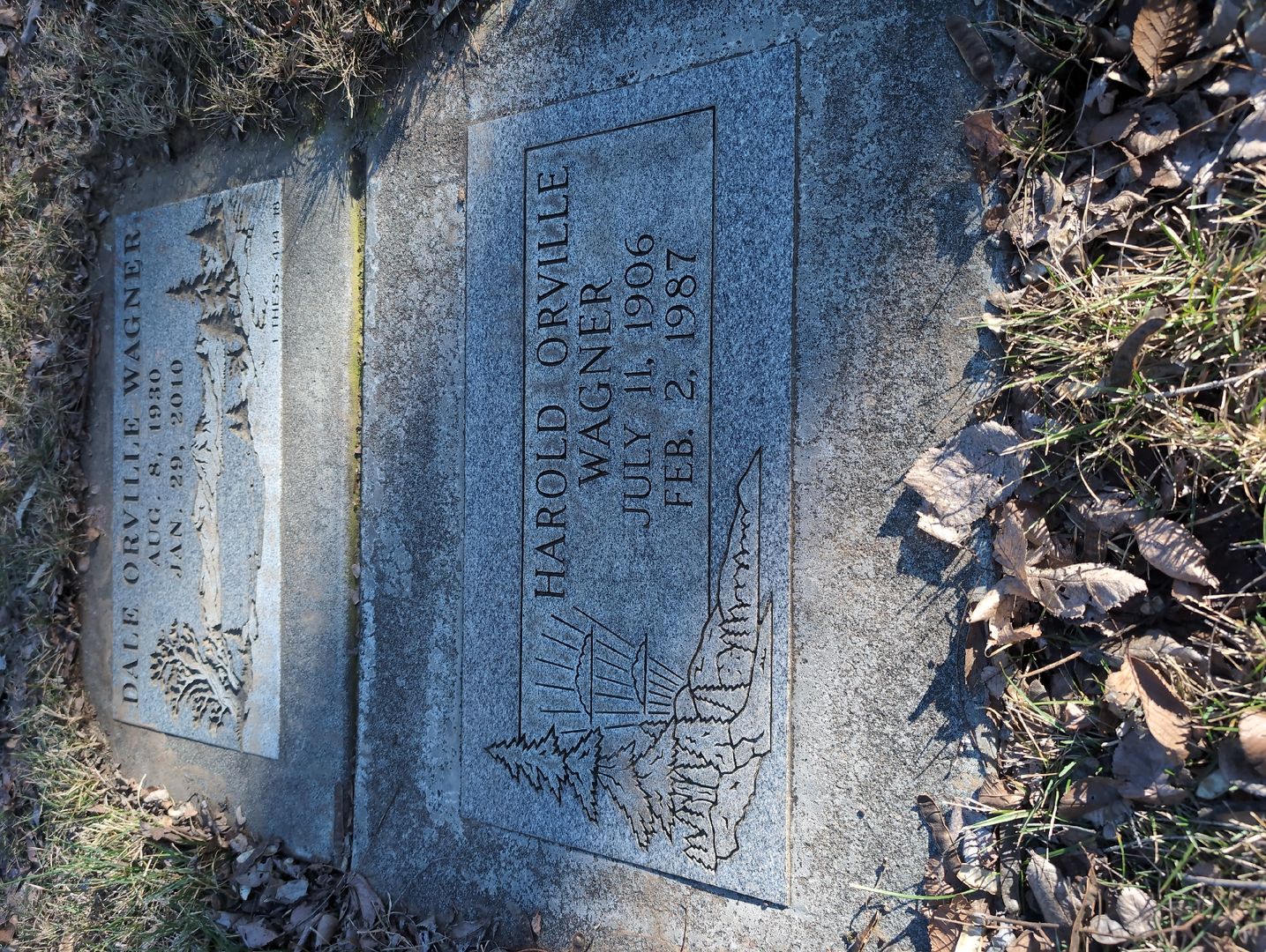 Dale Orville Wagner's grave. Photo 1
