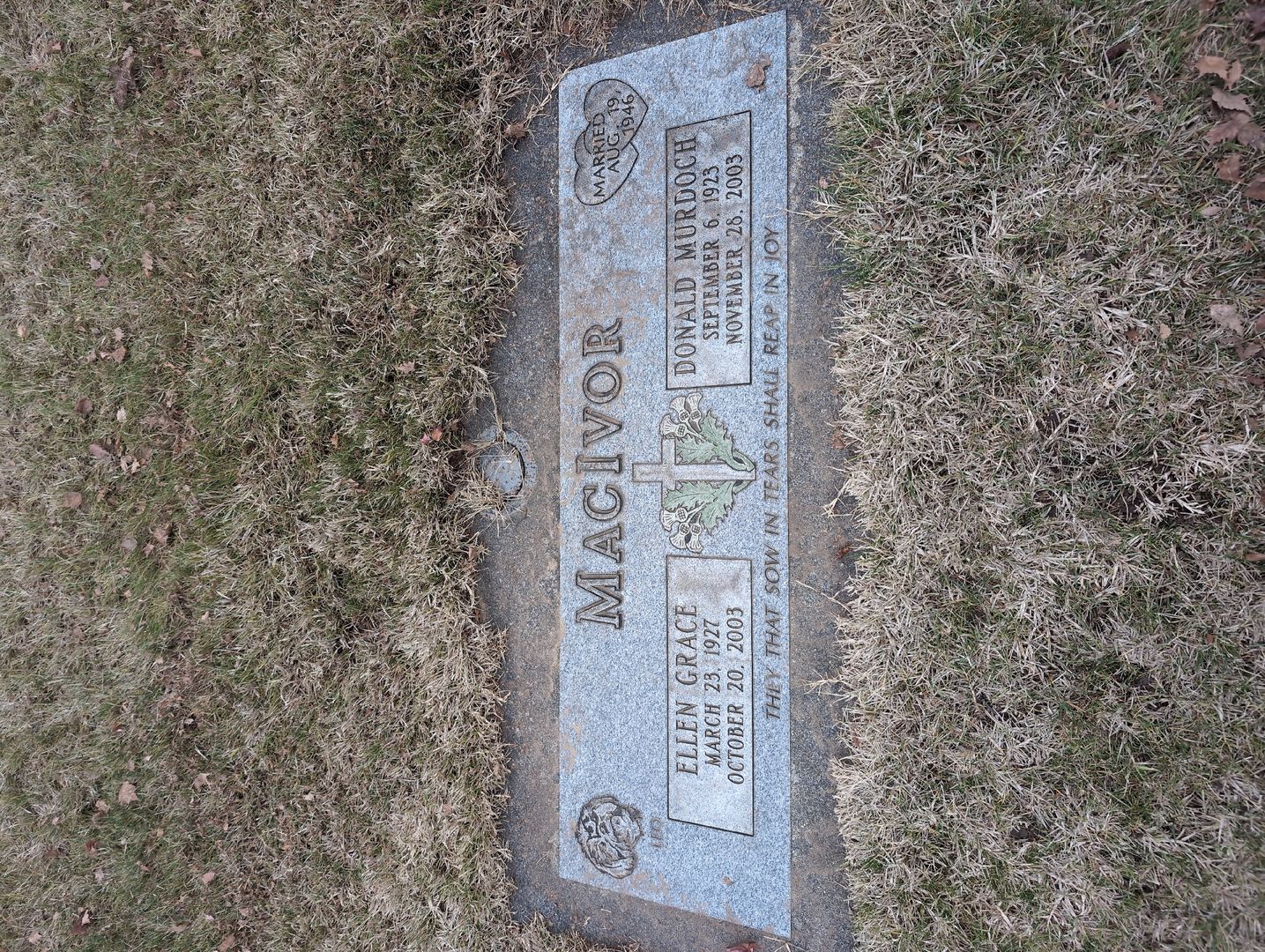 Donald Nelson MacIvor's grave. Photo 1