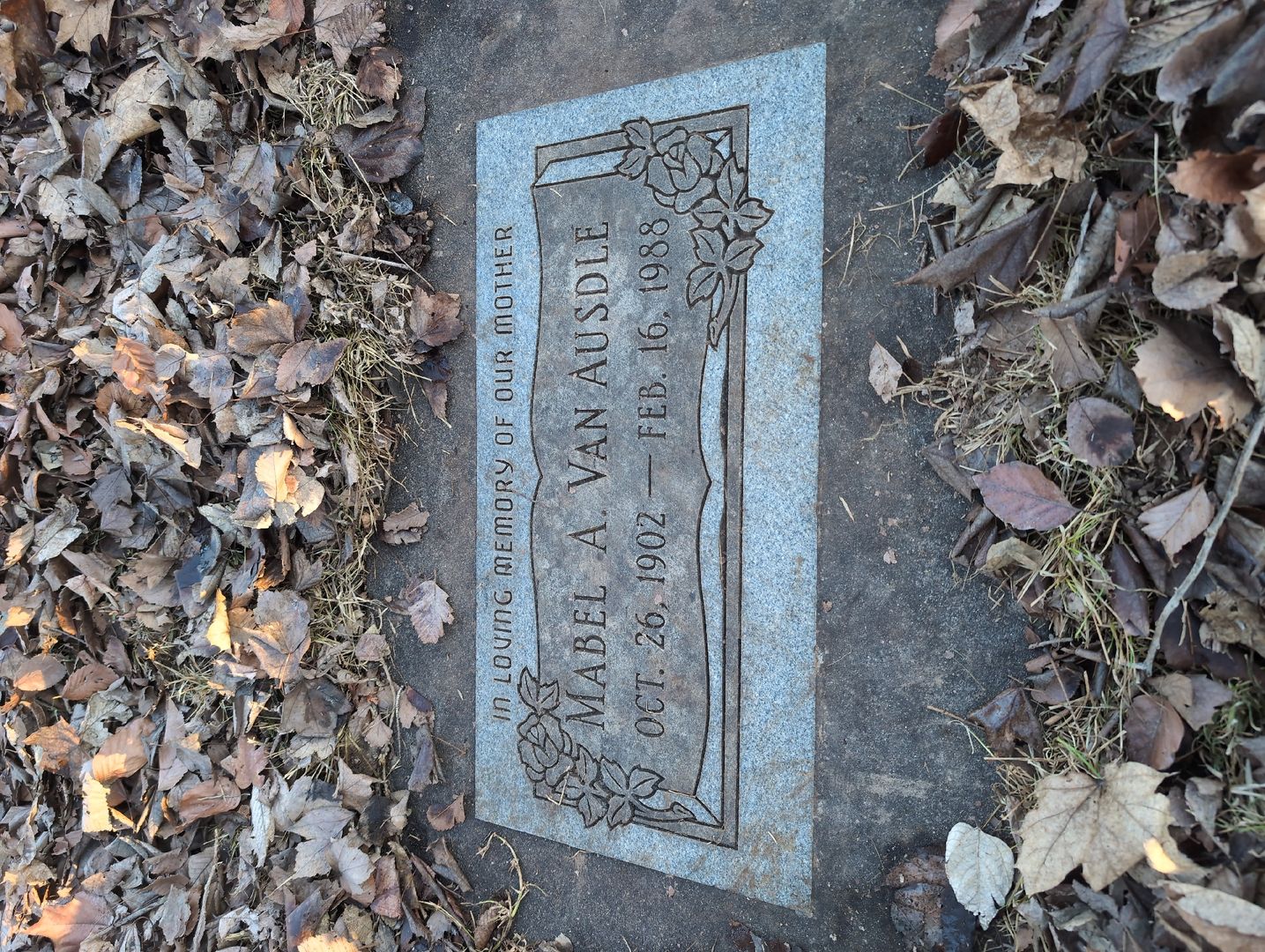 Isaac W. Van Ausdle's grave. Photo 1
